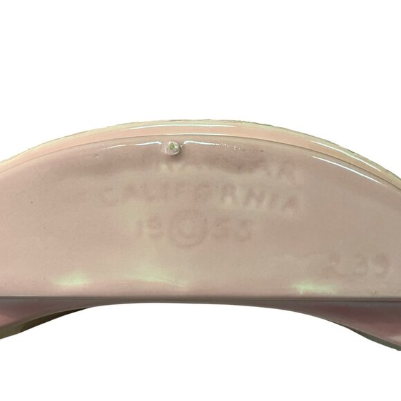 Vintage 1955 Miramar of California Pink Pottery Planter Bowl - MCM Ceramic - Picture 7 of 15